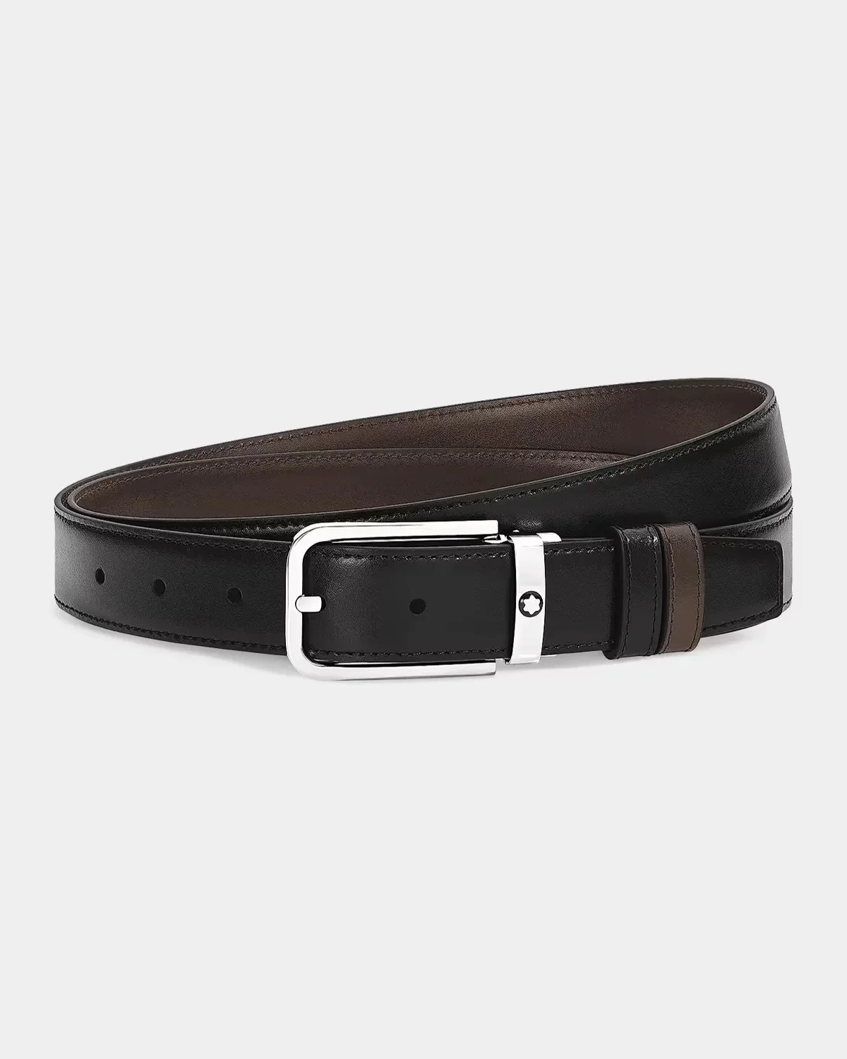Reversible Two-Tone Leather Belt by Montblanc