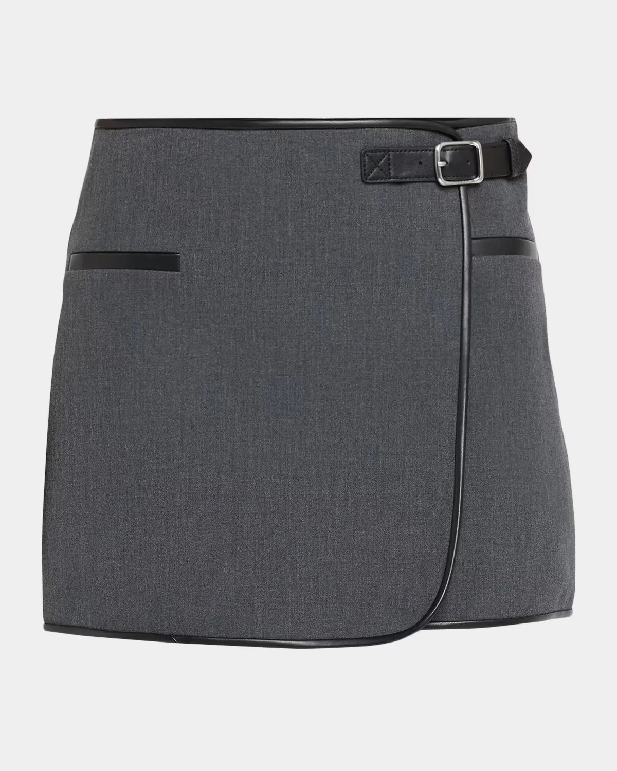 Sheridan Wrap Mini Skirt by SIMKHAI
