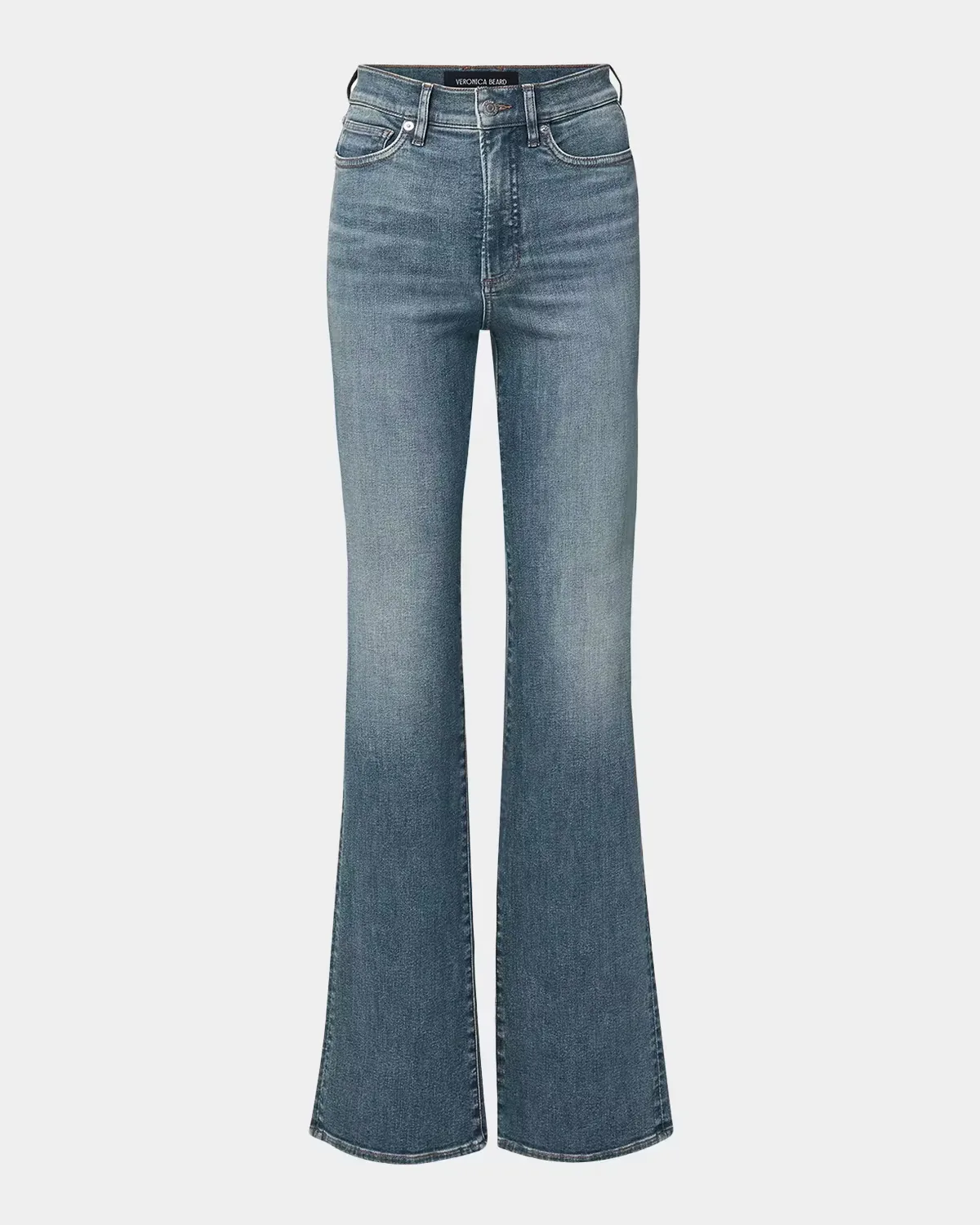 Crosbie High-Rise Bootcut Jeans by Veronica Beard