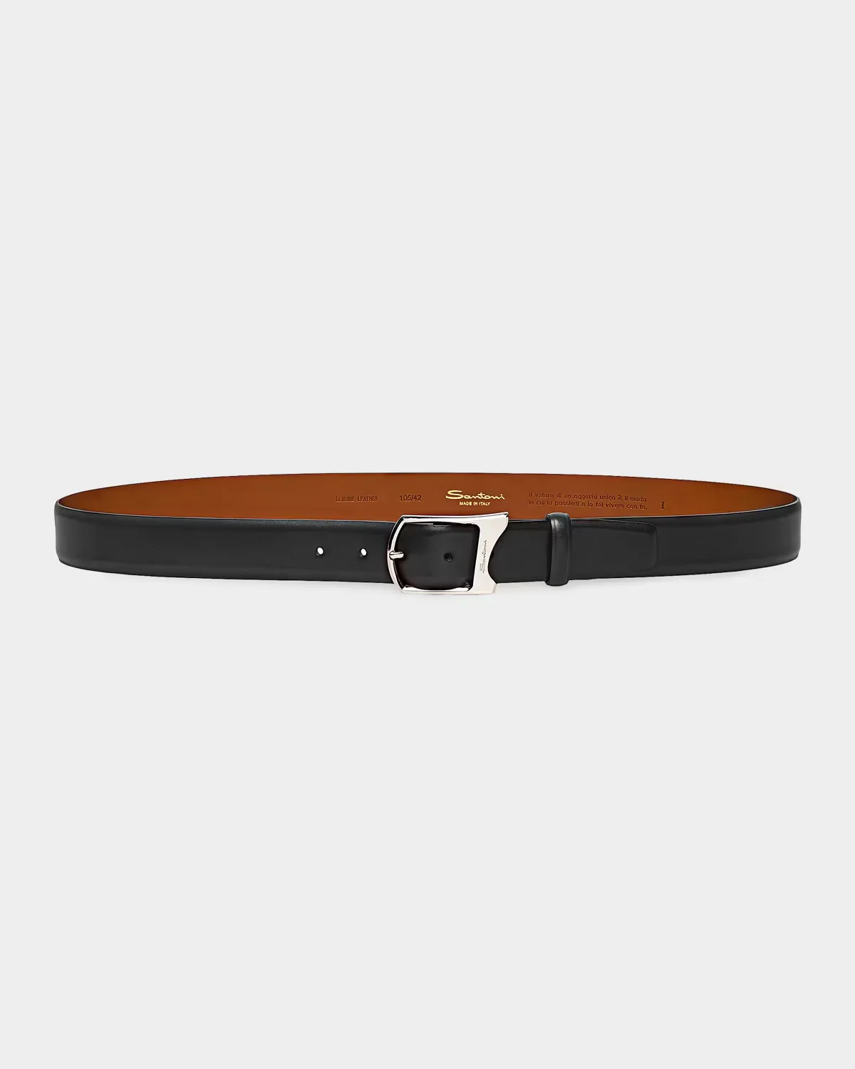Leather Belt by Santoni