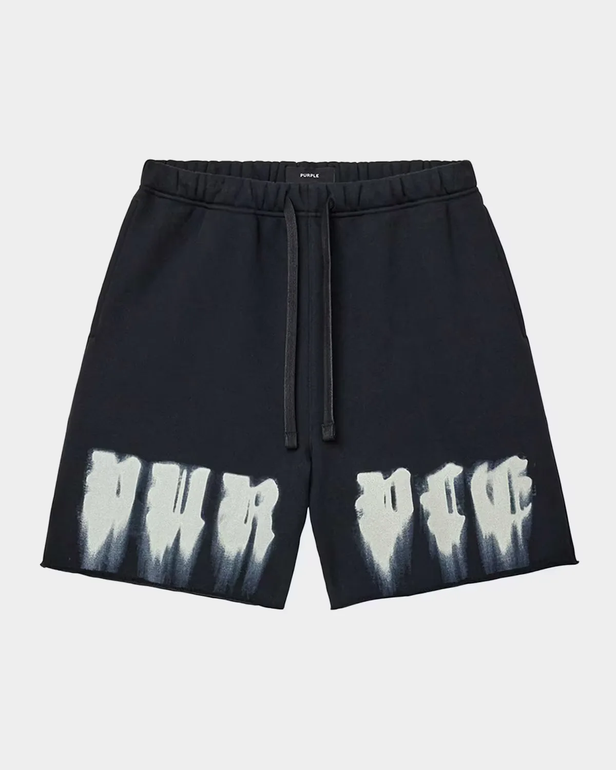 Paint Overlay Heavyweight Fleece Shorts by PURPLE