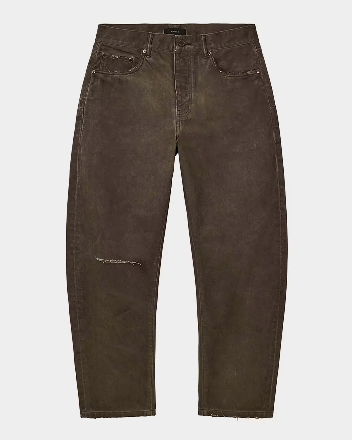 Whiskered Straight-Leg Jeans by PURPLE