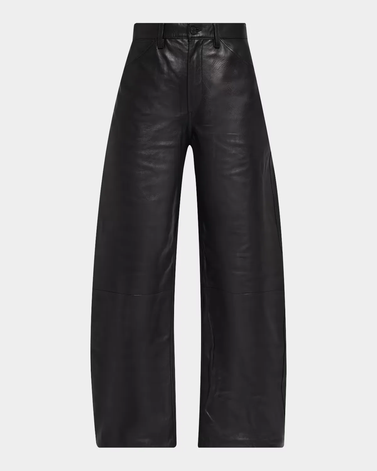Tribeca Leather Wide-Leg Pants