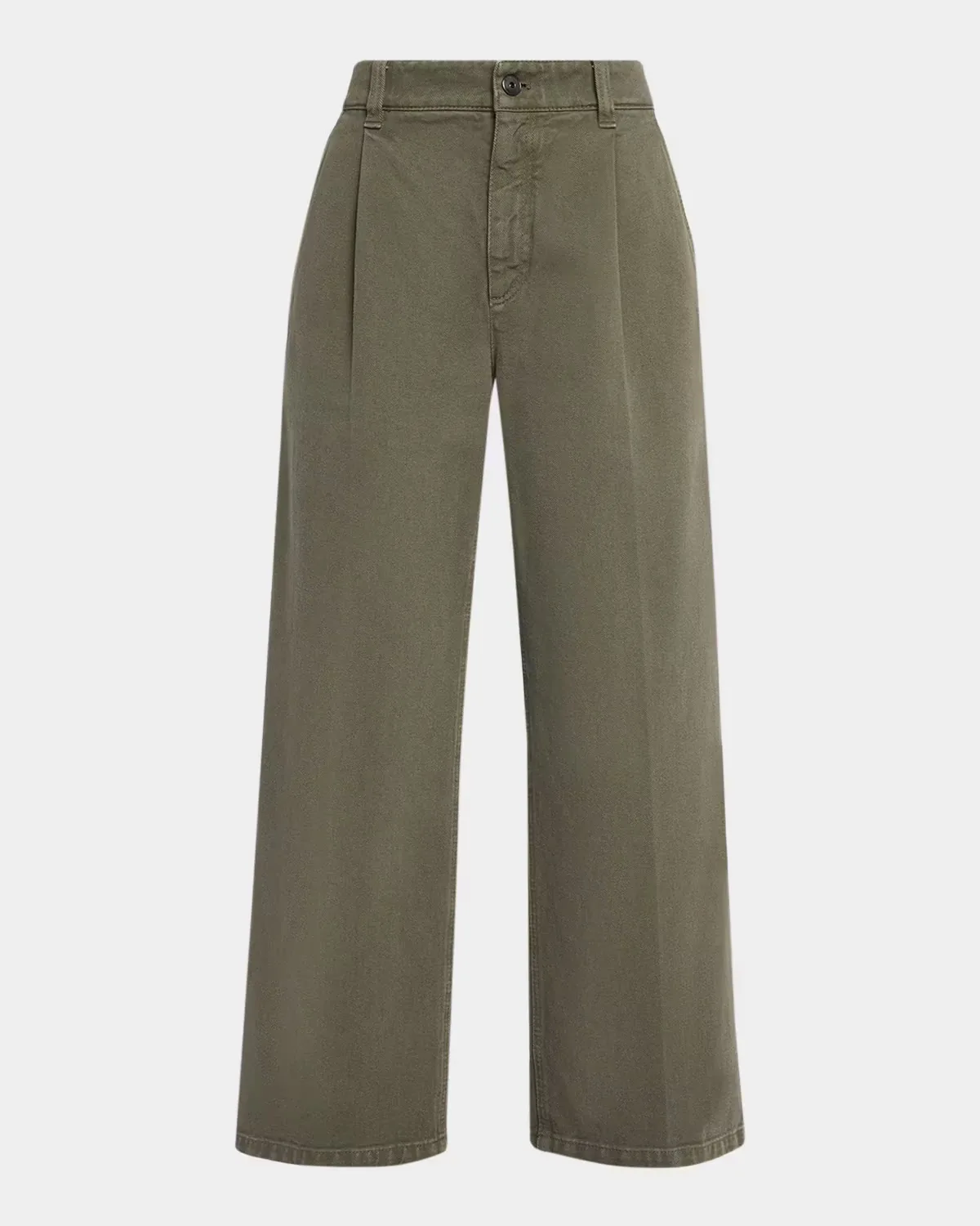 Garment Dye Straight-Leg Ankle Pants by Brunello Cucinelli