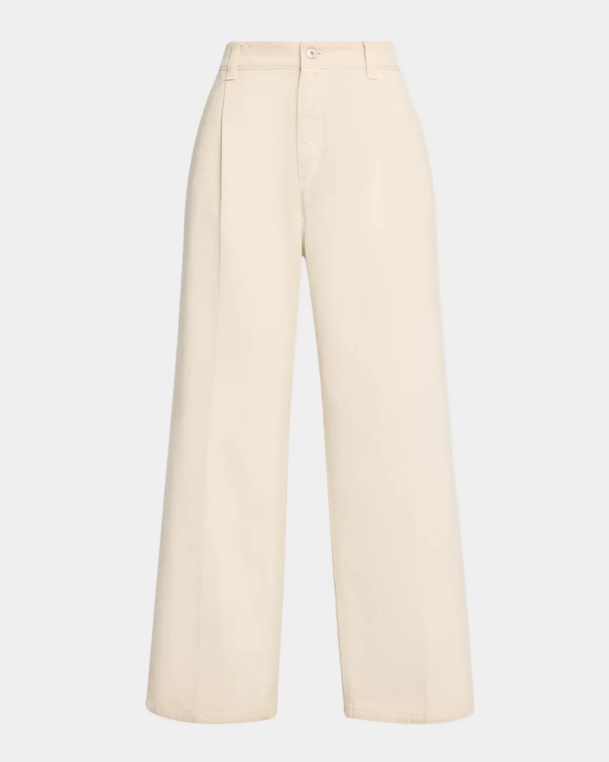 Garment Dye Straight-Leg Ankle Pants