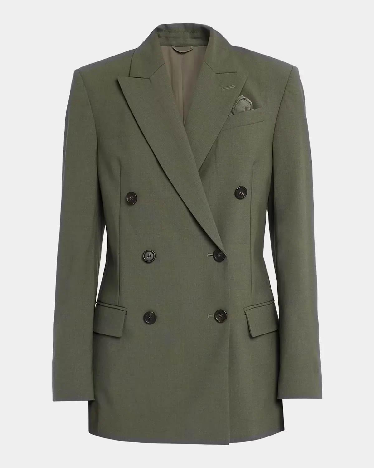 Tropical Luxury Wool Double-Breasted Jacket by Brunello Cucinelli