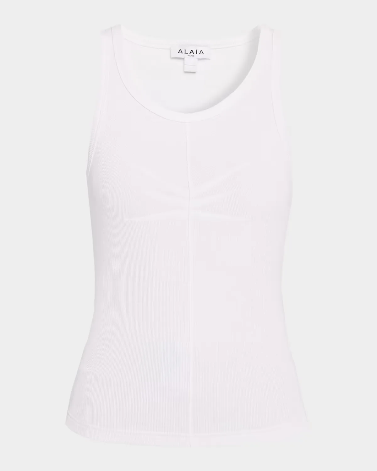 Darts Stretch Cotton Tank Top by ALAÏA