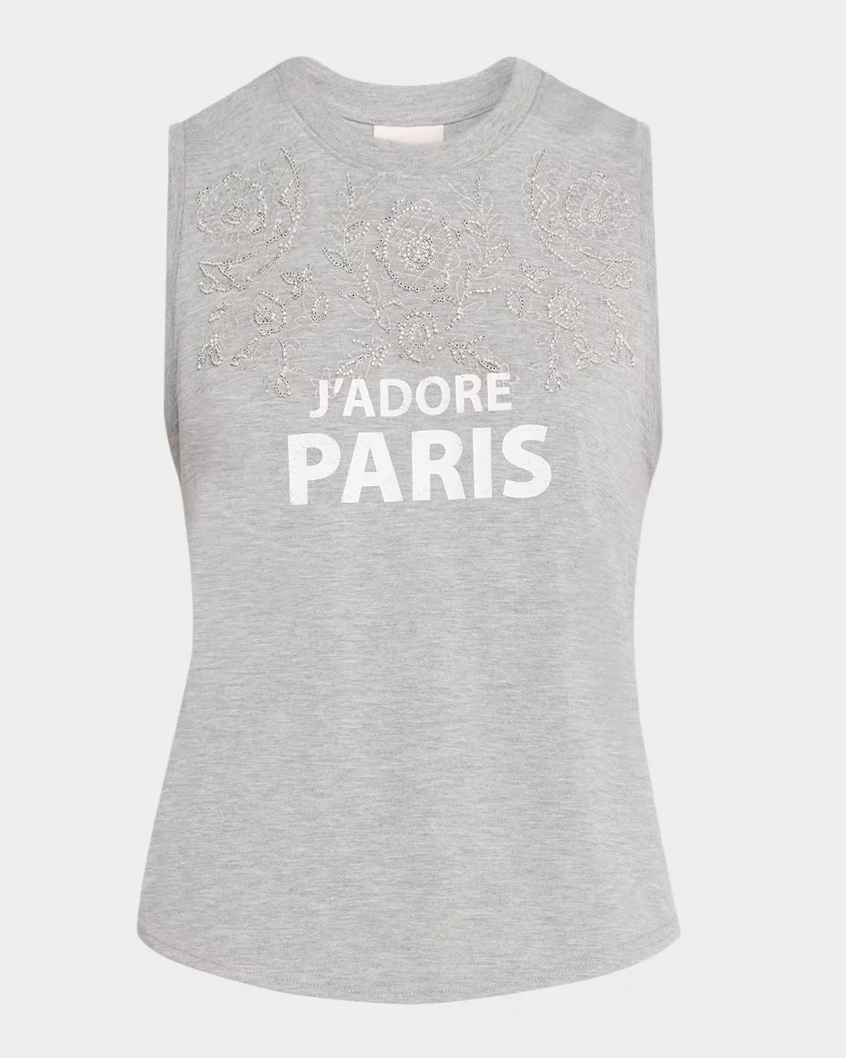 J'Adore Paris Embellished Sleeveless Top by Cinq à Sept