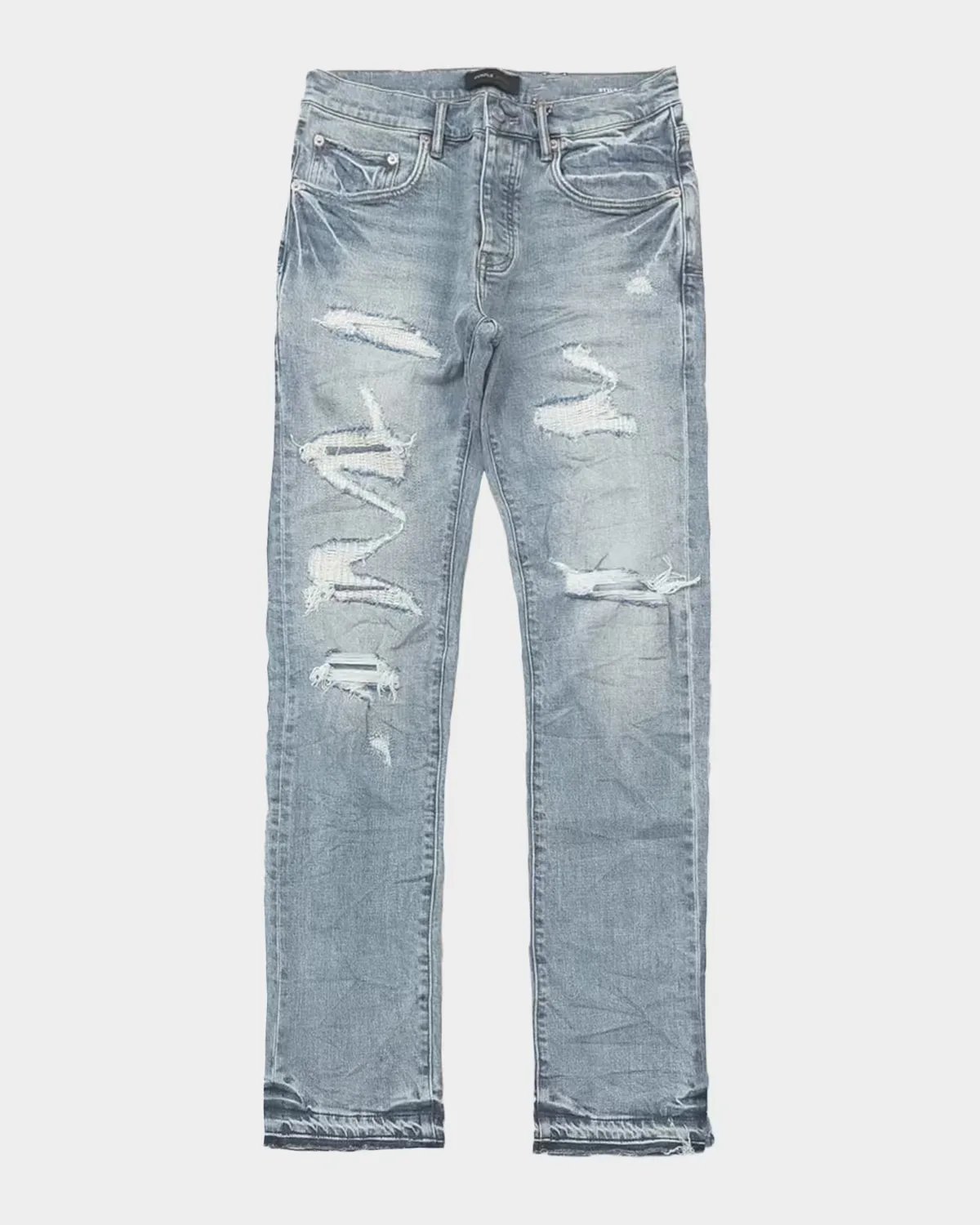Layered Distressed Jeans
