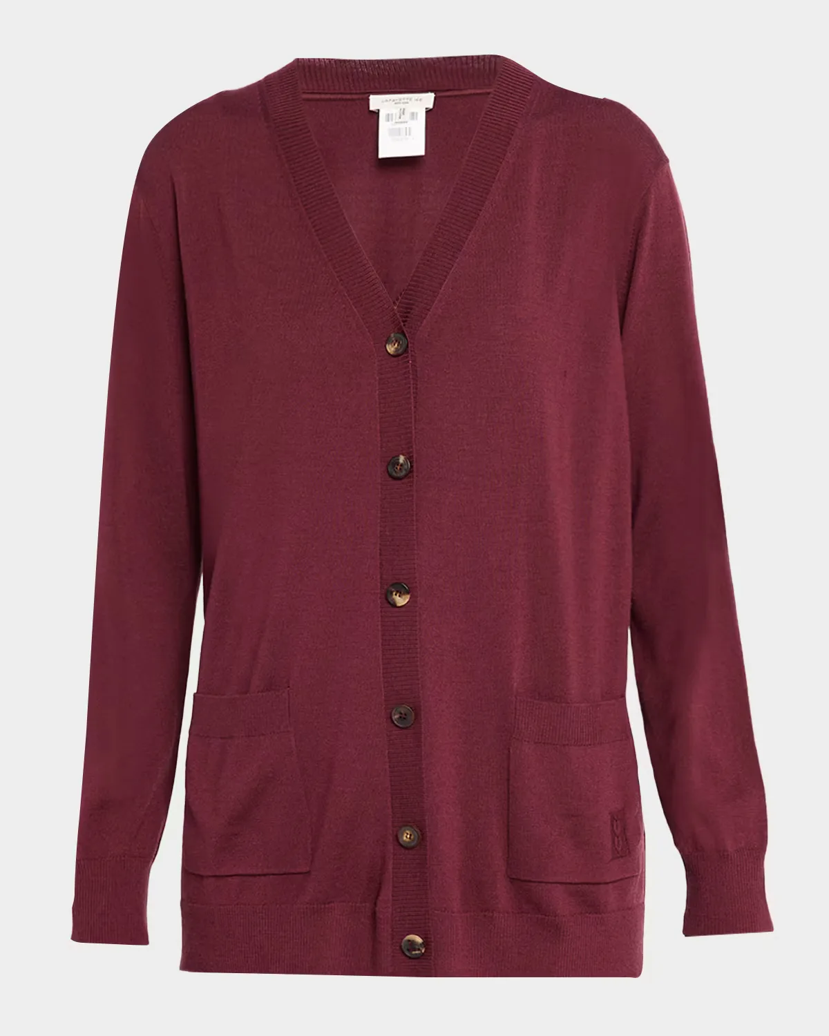 Button-Front Merino Wool Cardigan by Lafayette 148 New York