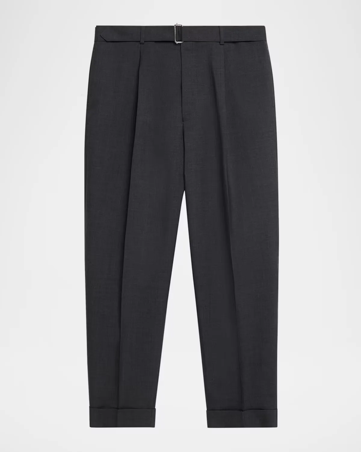 Hugo Wool Self-Belt Pleated Pants by Officine Générale