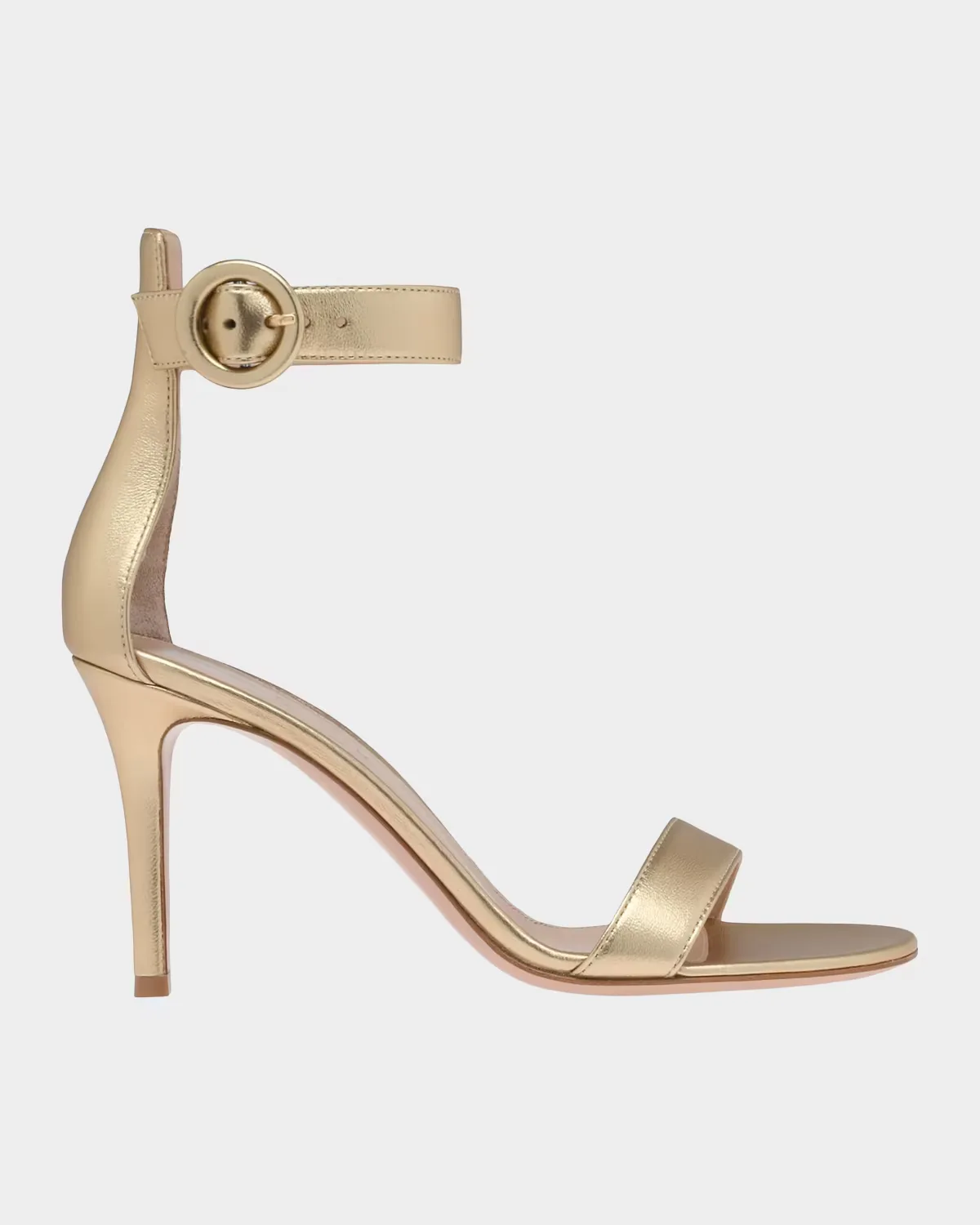 Portofino 85MM Metallic Leather Sandals