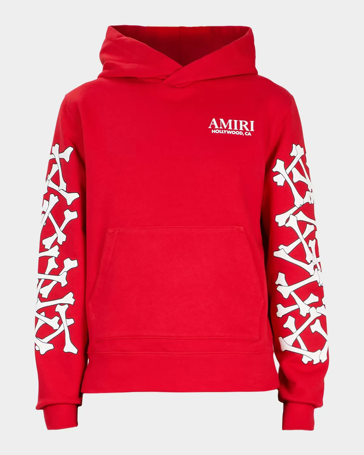 Stacked Bones Cotton Hoodie by Amiri