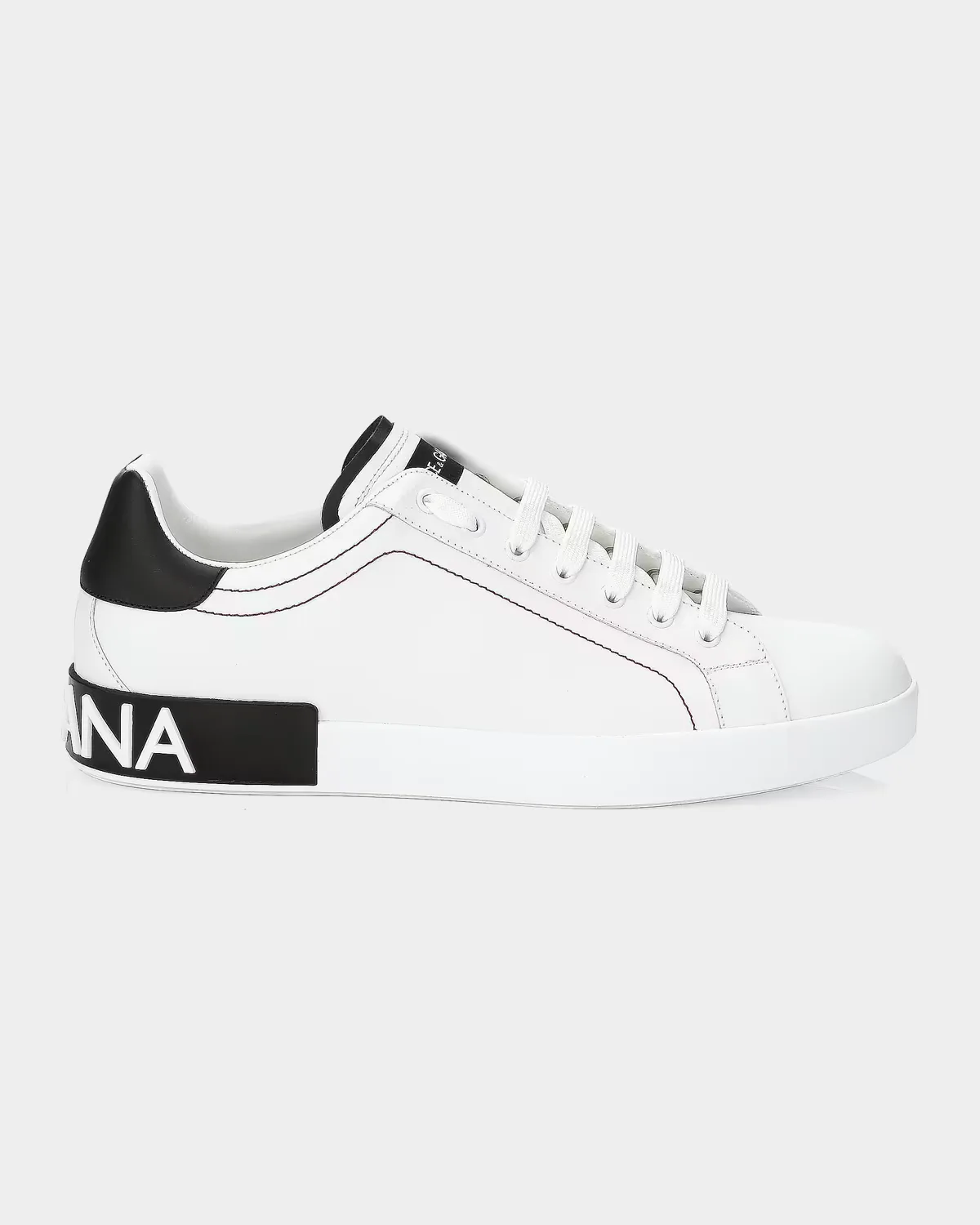 Portofino Leather Low-Top Sneakers by Dolce & Gabbana