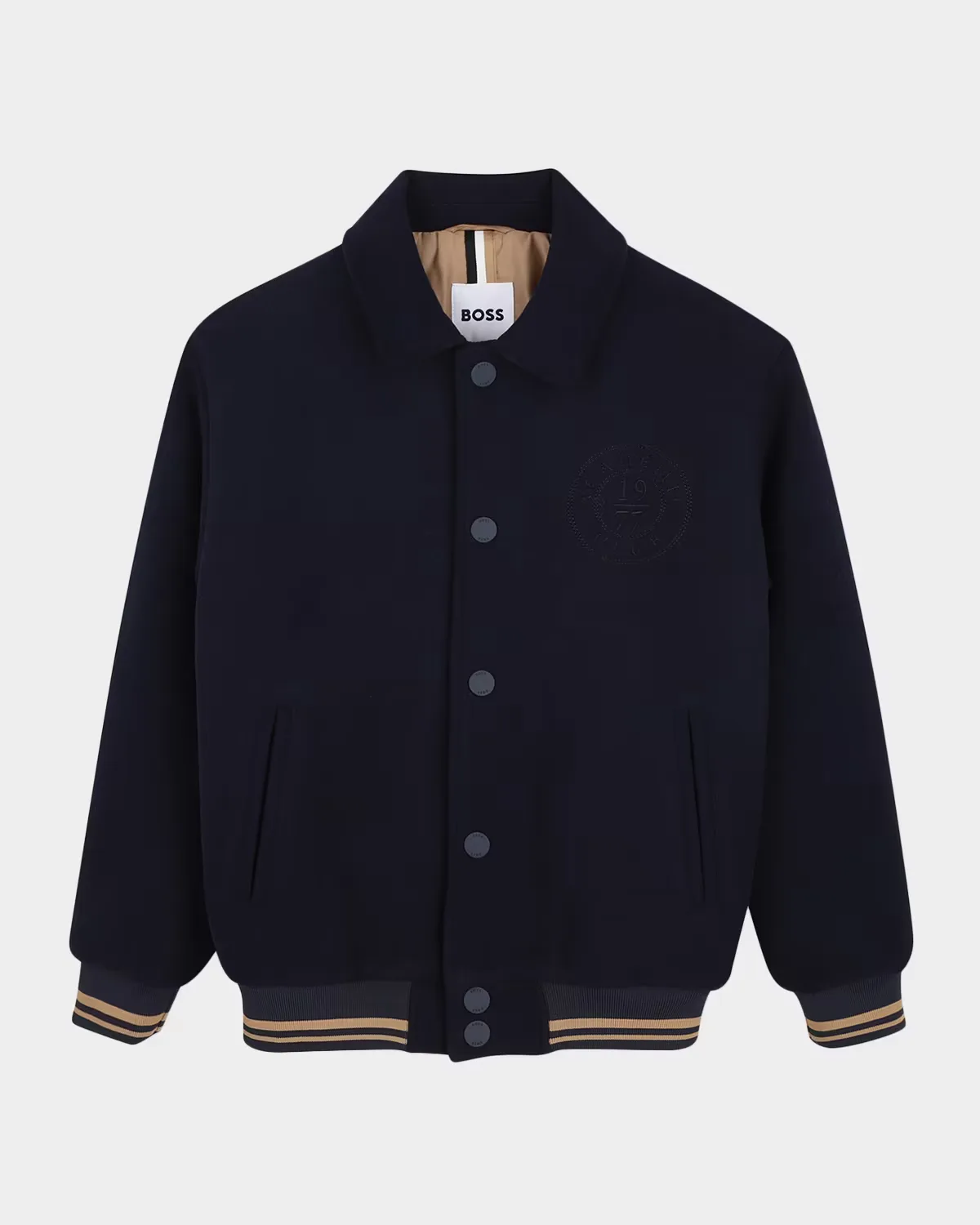 Logo Embroidered Bomber Jacket by BOSS