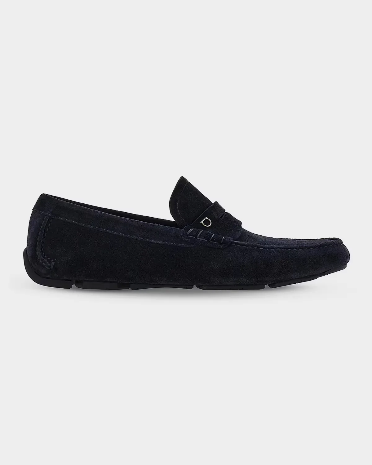 Petite-Gancini Suede Driving Loafers by FERRAGAMO