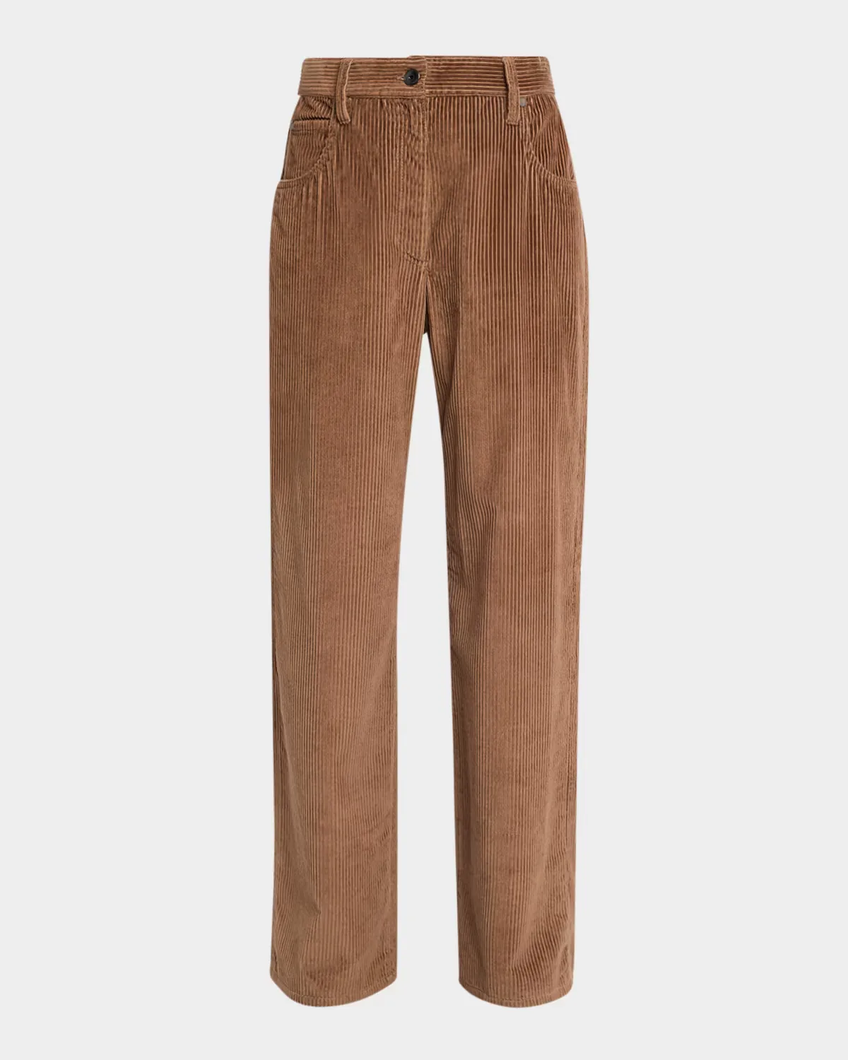 Cotton Corduroy Straight-Leg Pants by Brunello Cucinelli