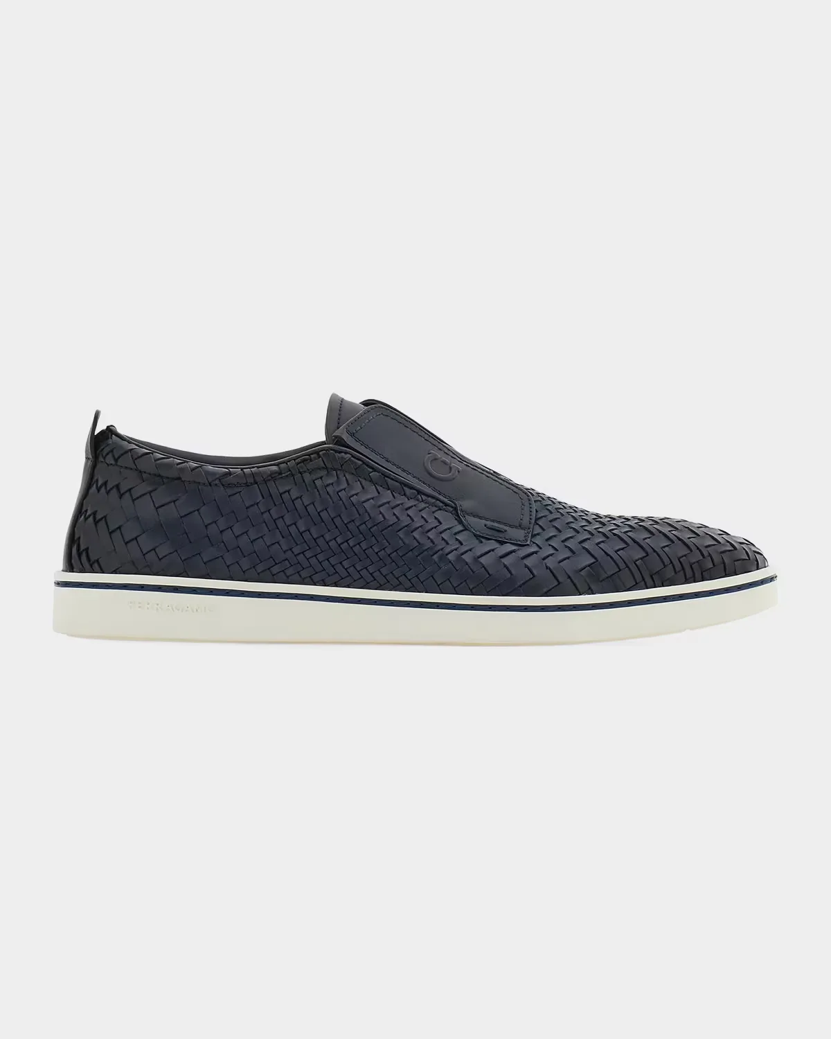 Woven Leather Slip-On Derby Sneakers by FERRAGAMO