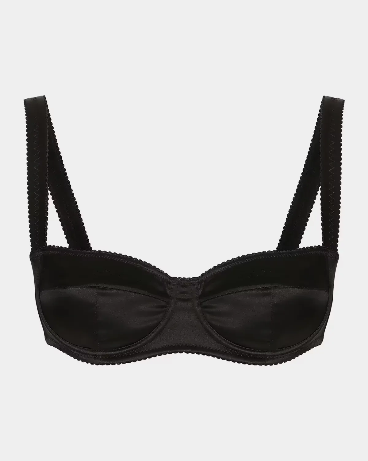 Semi-Padded Satin Balconette Bra by Dolce & Gabbana