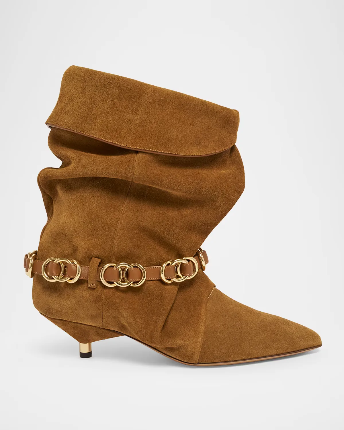 Edrik Rings 45MM Suede Ankle Boots by Isabel Marant