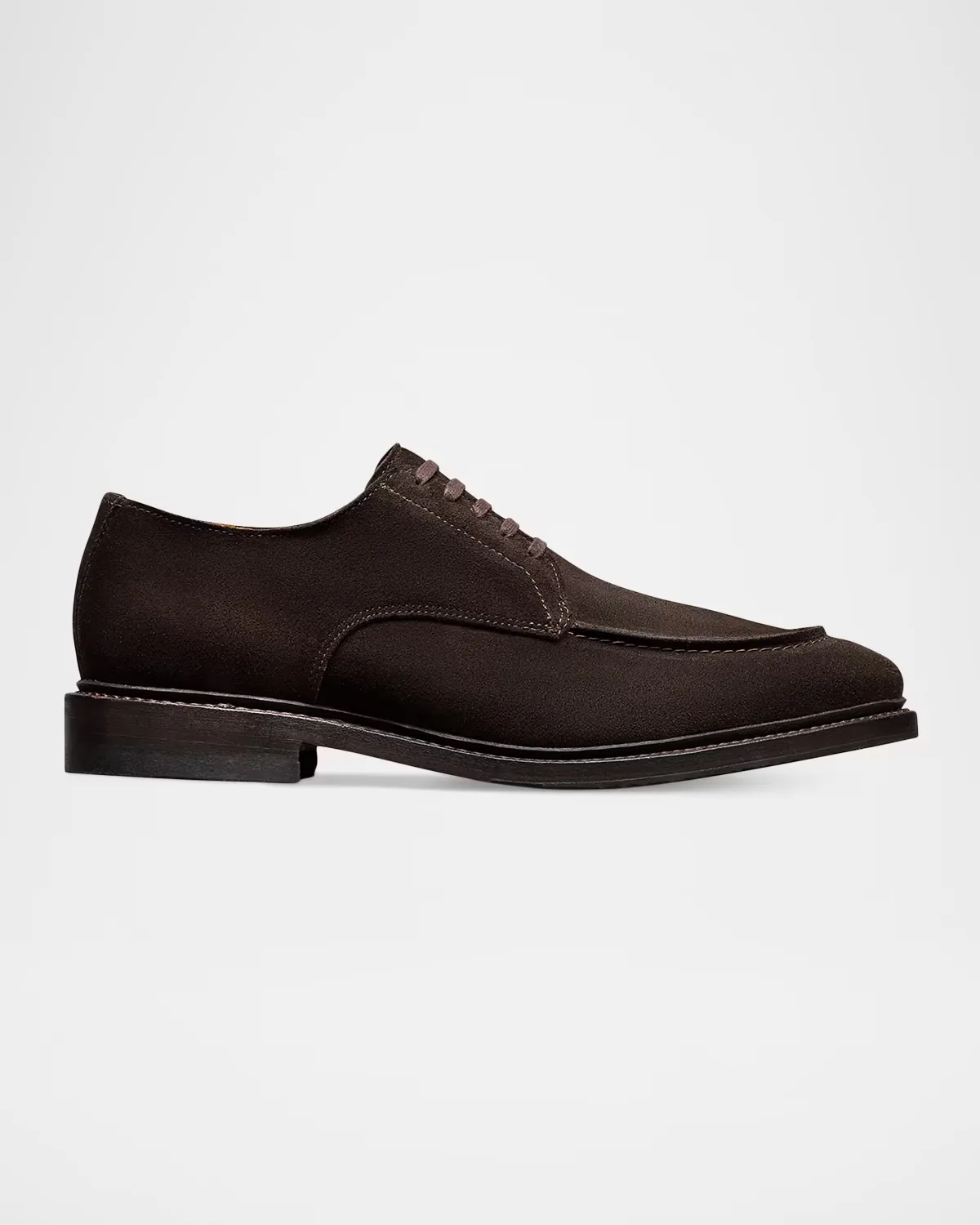 Rivington Suede Apron-Toe Derby Shoes by Allen Edmonds