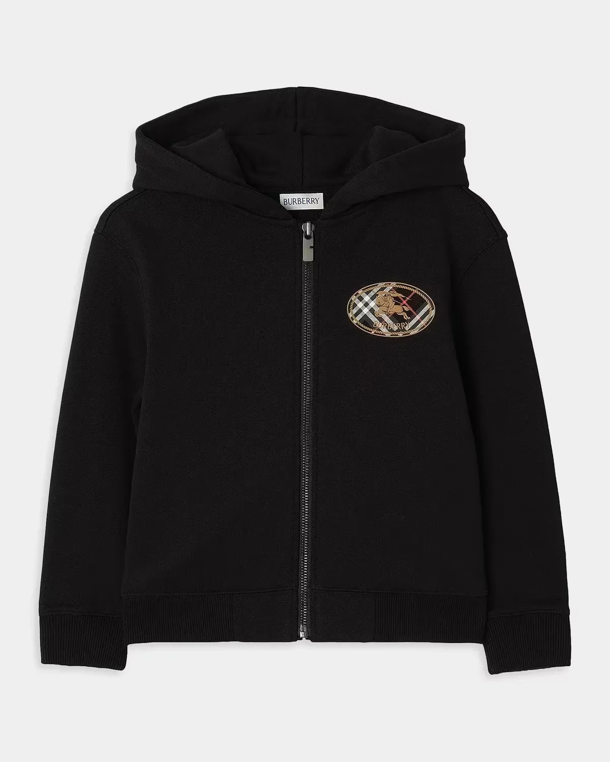 Clyde Cotton Fleece Hoodie by Burberry