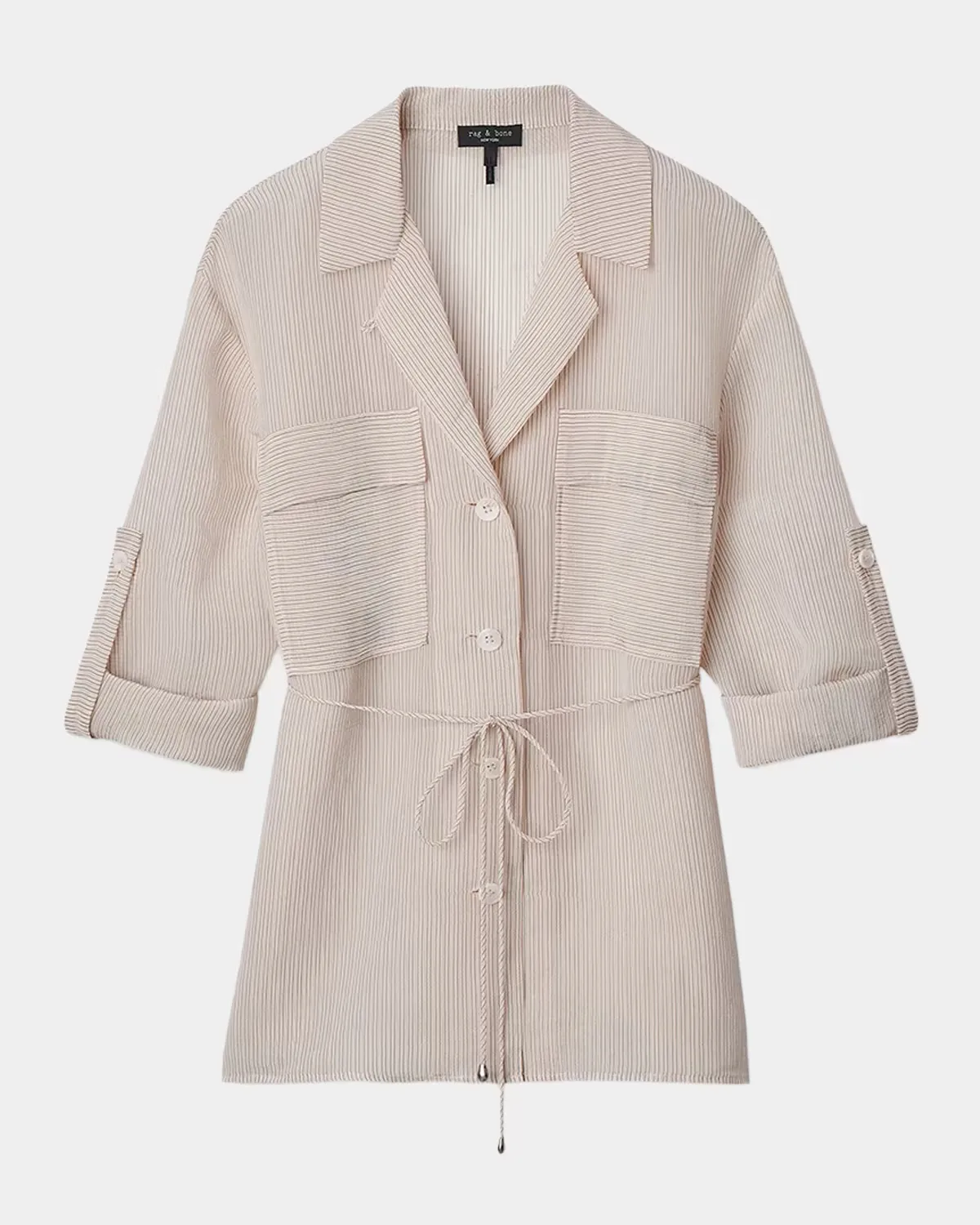 Sonny Striped Button-Front Blouse by rag & bone