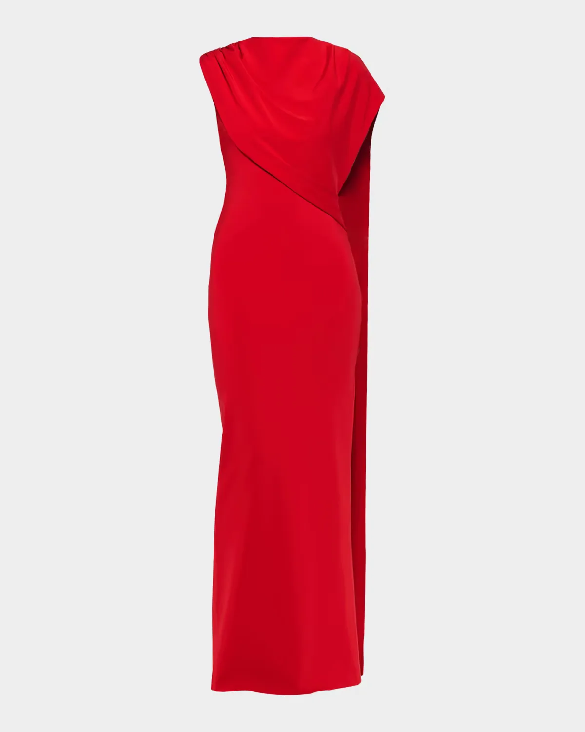 Asymmetric Draped Cape Jersey Gown by Roland Mouret
