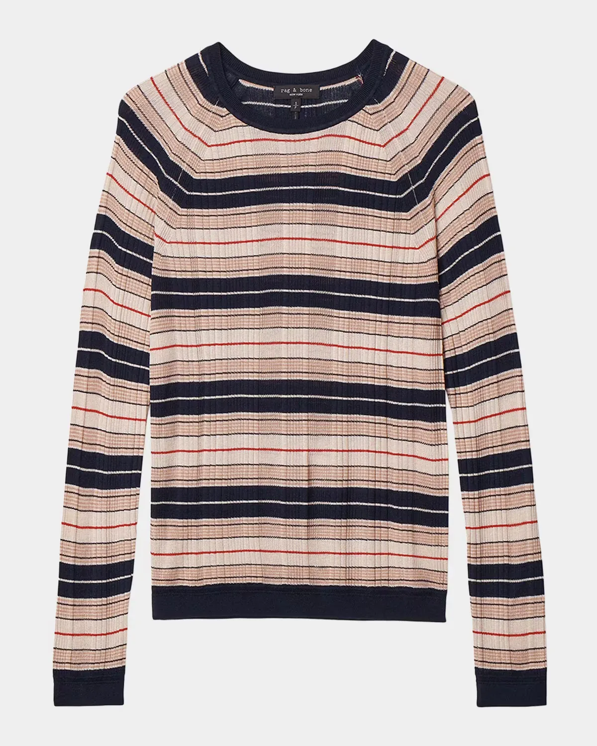 Teresa Striped Silk-Blend Sweater by rag & bone