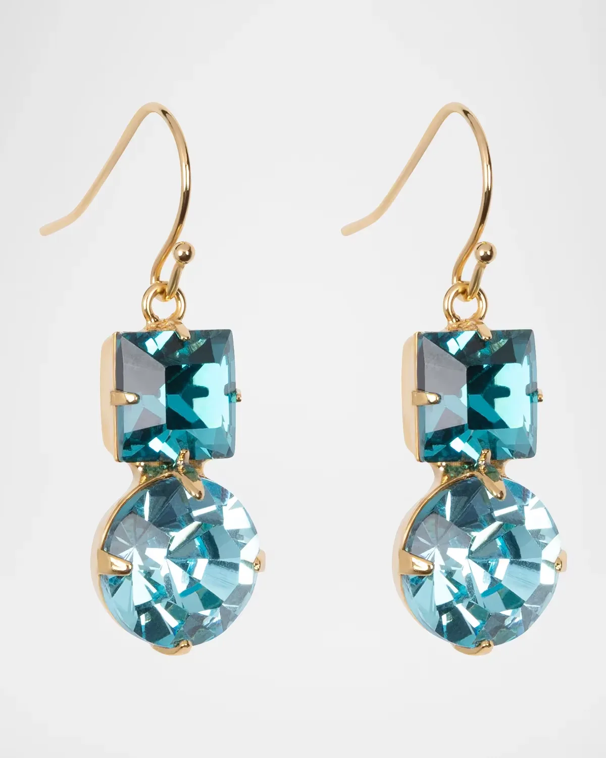 Kaiden Crystal Drop Earrings, Sky by Jennifer Behr