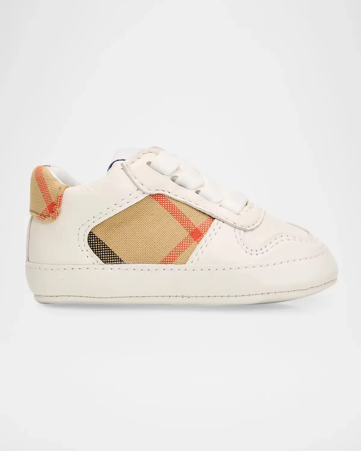 Noah Check Cotton & Leather Sneakers by Burberry