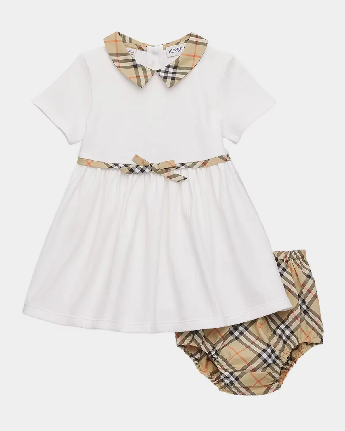 Orla Check Dress & Bloomers Set by Burberry