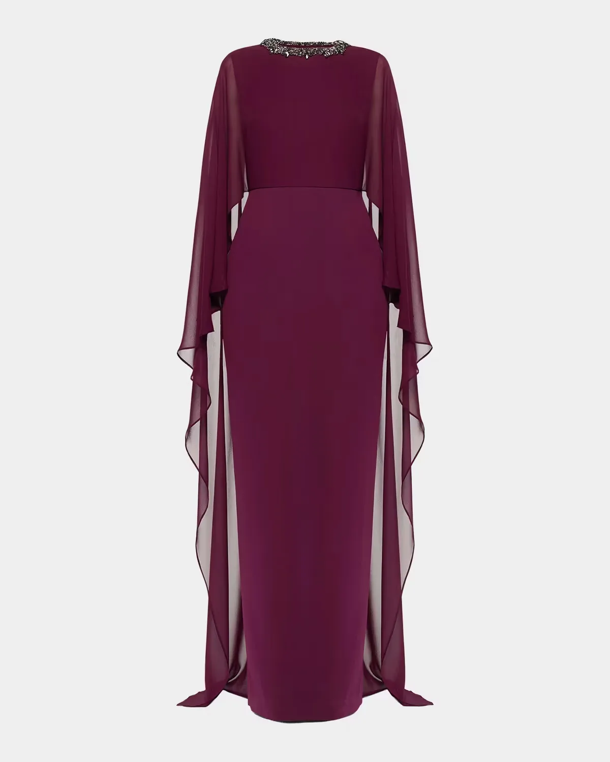 Embellished Cape Column Gown by Roland Mouret