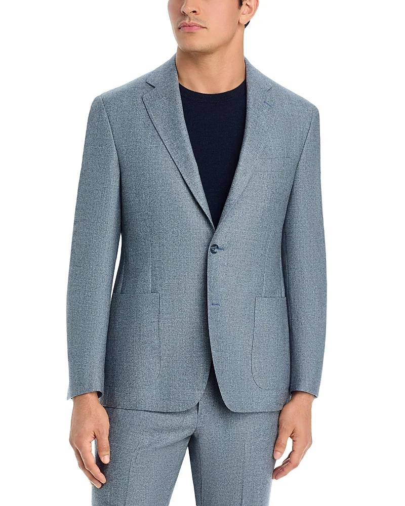 Wool, Silk & Linen Melange Brushed Regular Fit Suit Jacket by Vince