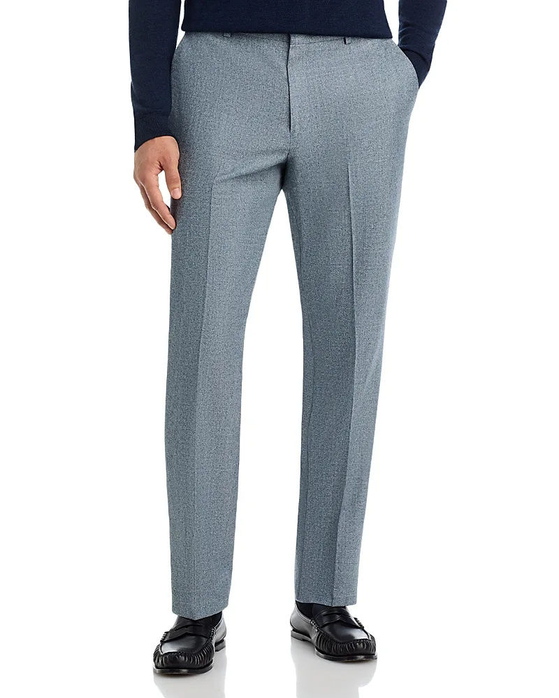 Wool, Silk & Linen Melange Brushed Regular Fit Suit Pants by Vince