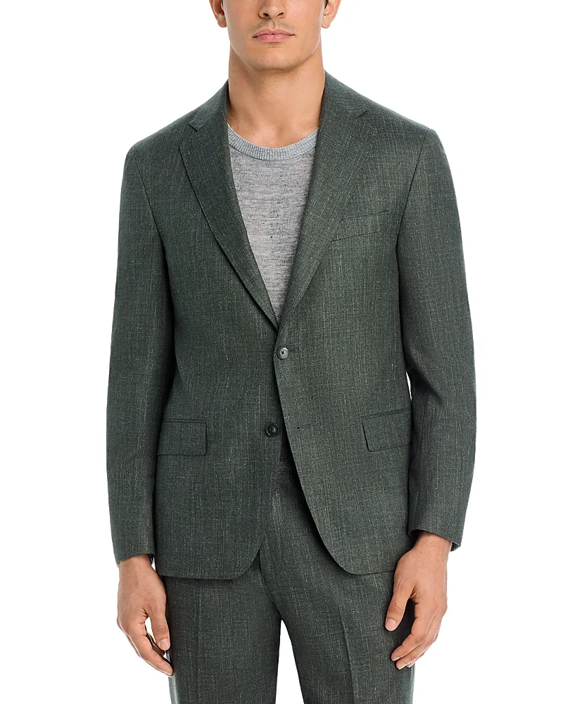 Wool, Silk & Linen Melange Regular Fit Suit Jacket by Vince