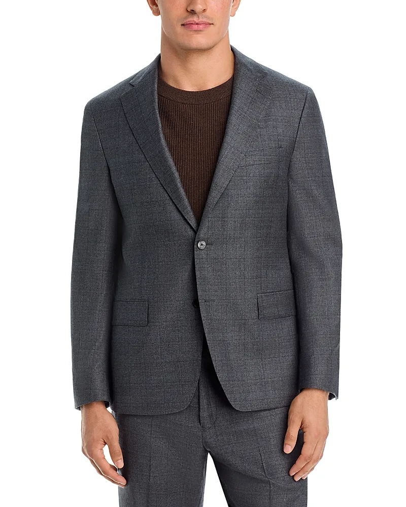 Brushed Plaid Regular Fit Suit Jacket by Vince