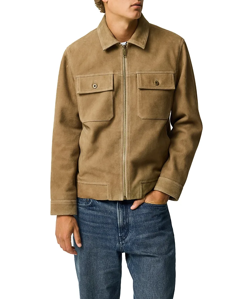 Waitomo Caves Suede Leather Jacket by Rodd & Gunn