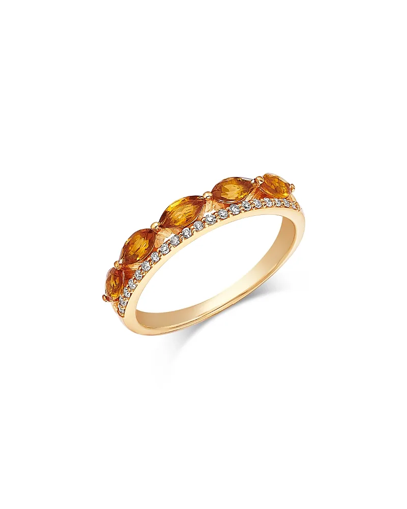 Gemstone & Diamond Classic Band in 14K Yellow Gold by Bloomingdale's Fine Collection