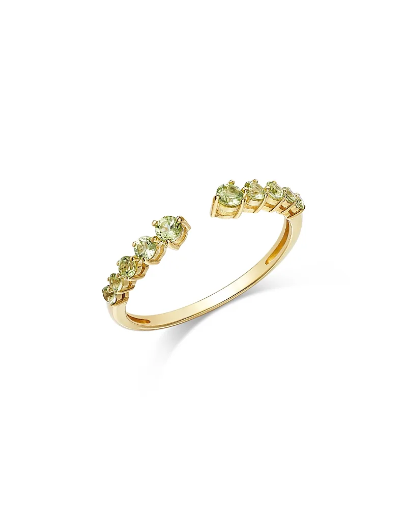 Gemstone Open Ring in 14K Yellow Gold