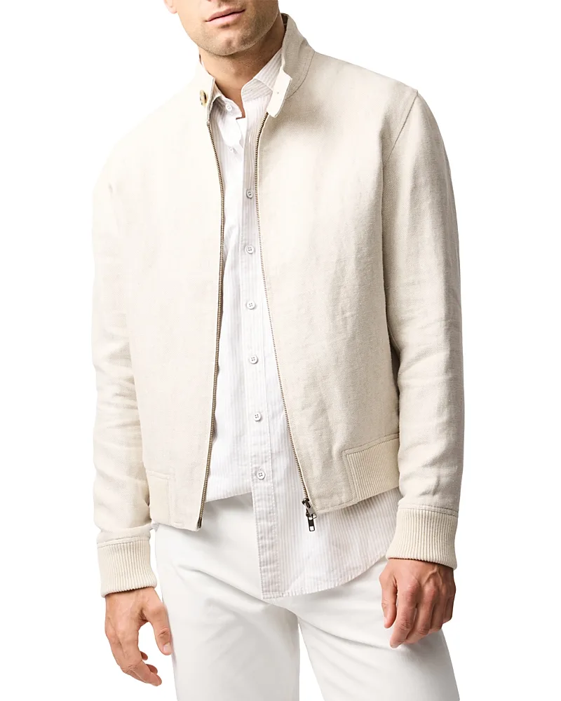 Staveley Linen Bomber Jacket by Rodd & Gunn
