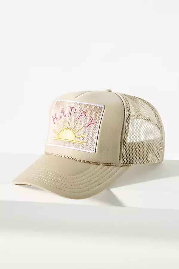 Happy Sun Trucker Hat by Friday Feelin
