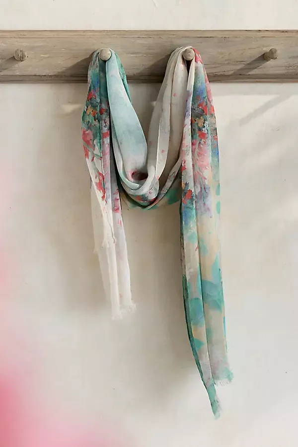 Garden Morning Scarf by Elizabeth Gillett