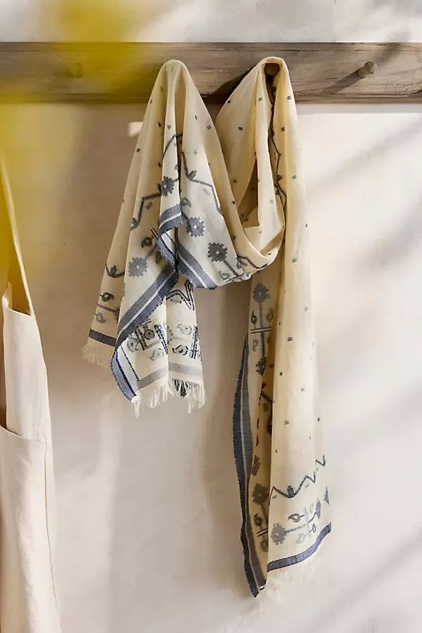 Embroidered Motif Scarf by Terrain