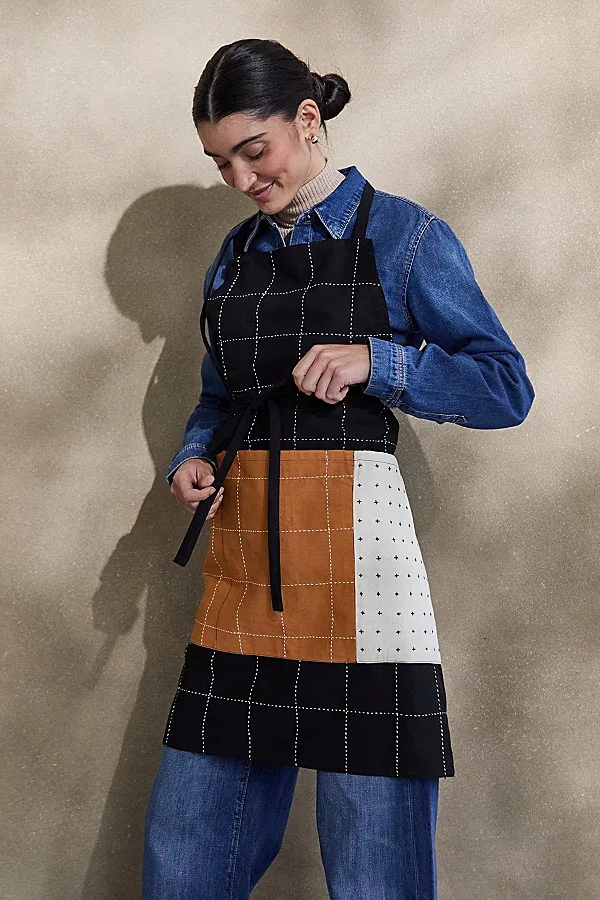 Cotton Bib Apron by Anchal