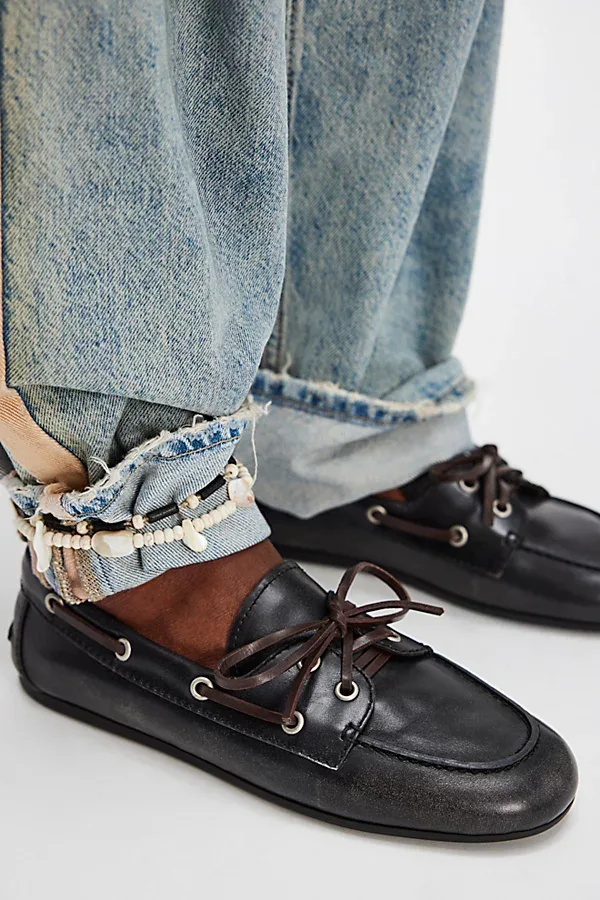 Yachting Day Suede Boat Shoes by Jeffrey Campbell