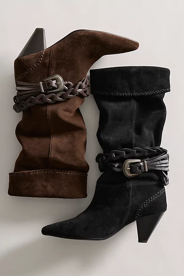 Bridget Belt Slouch Boots by Free People