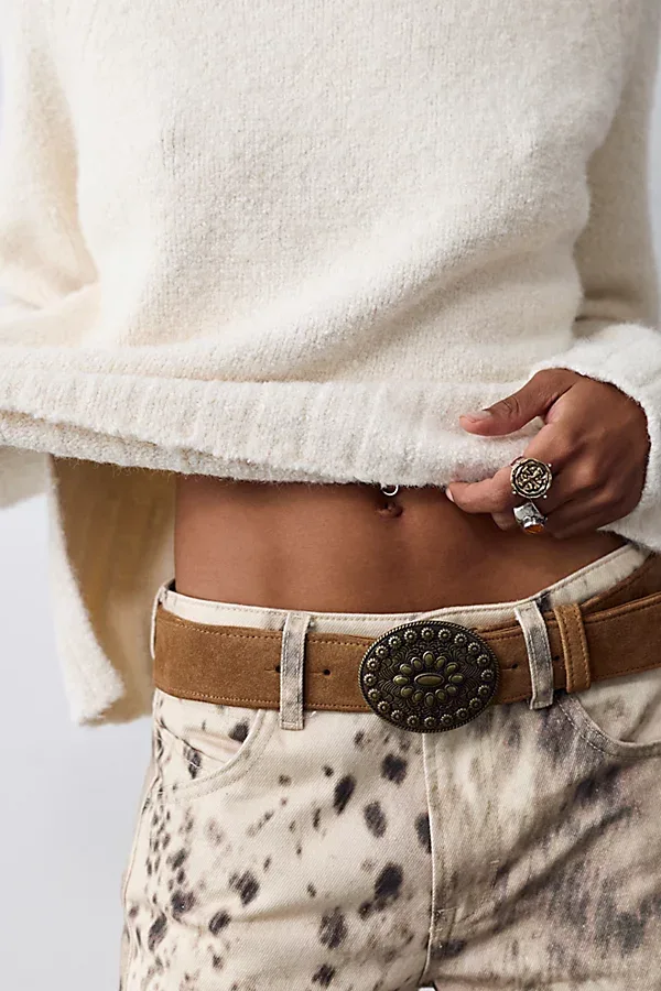 Duchess Concho Suede Belt