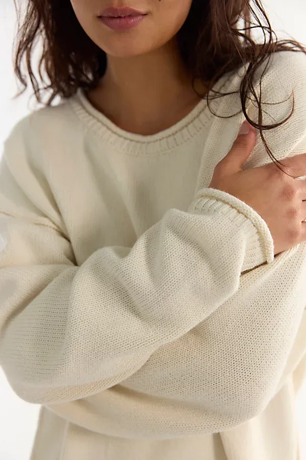 We the Free Ella Roll-Neck Cotton Knit Sweater by Free People
