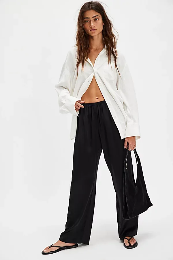 The Silk Simple Pants by DONNI.